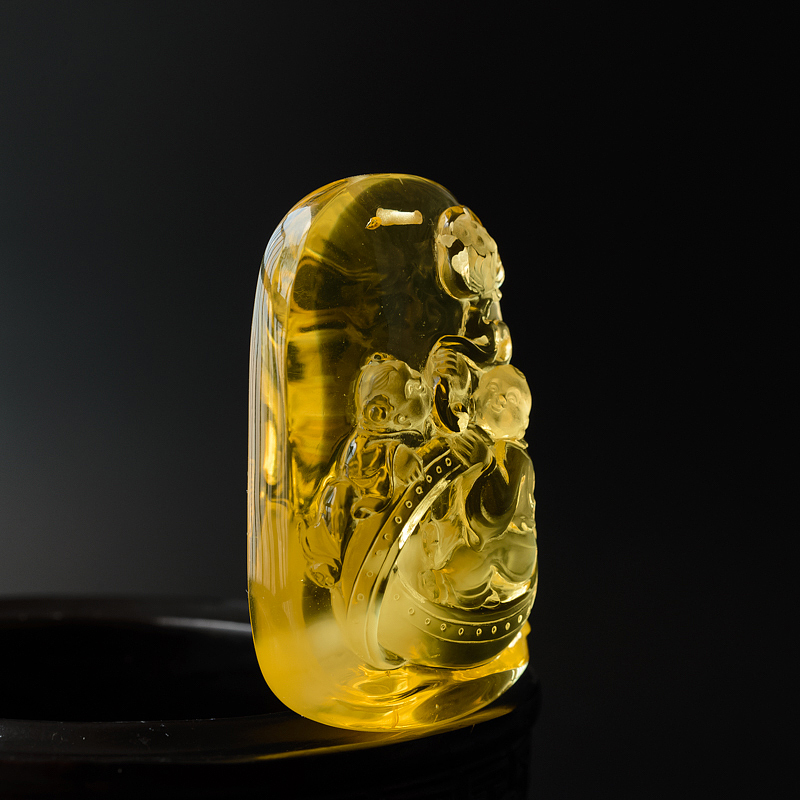 和合二仙吊坠-红掌柜