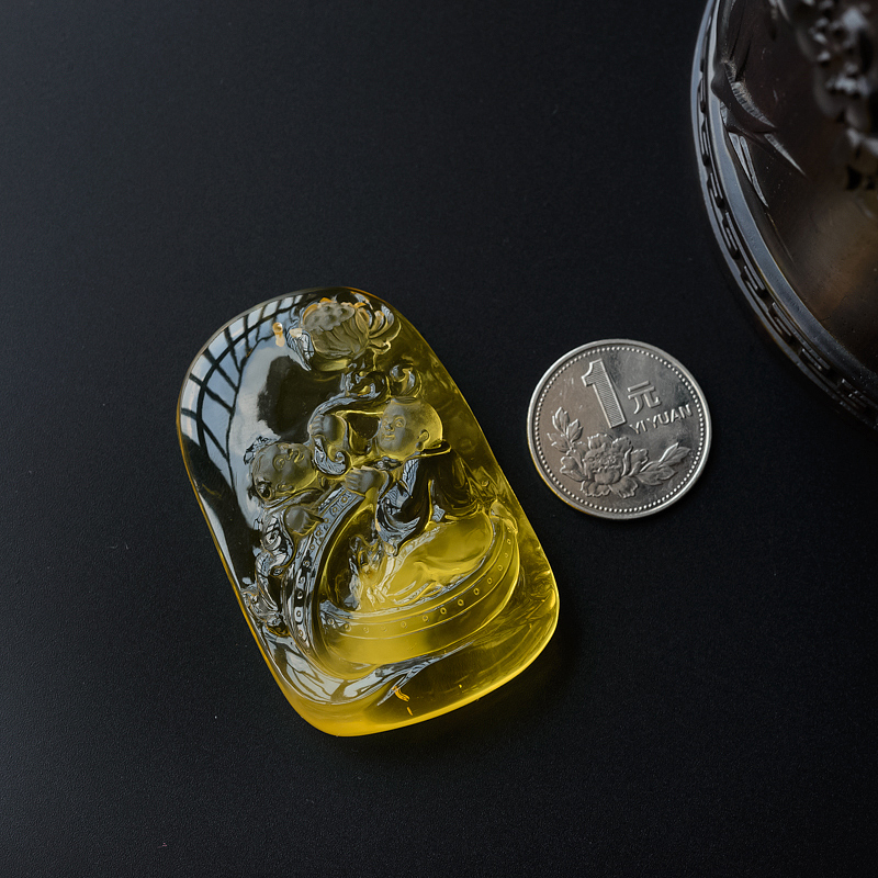 金珀吊坠-红掌柜