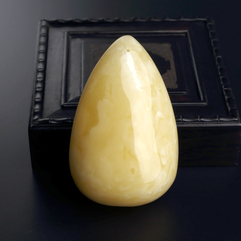 波罗的海天然满蜜黄白蜜随形蜜蜡吊坠 - 红掌柜