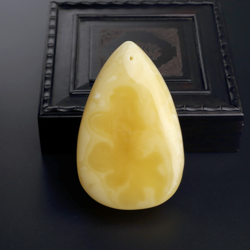 黄白蜜随形蜜蜡吊坠 - 红掌柜