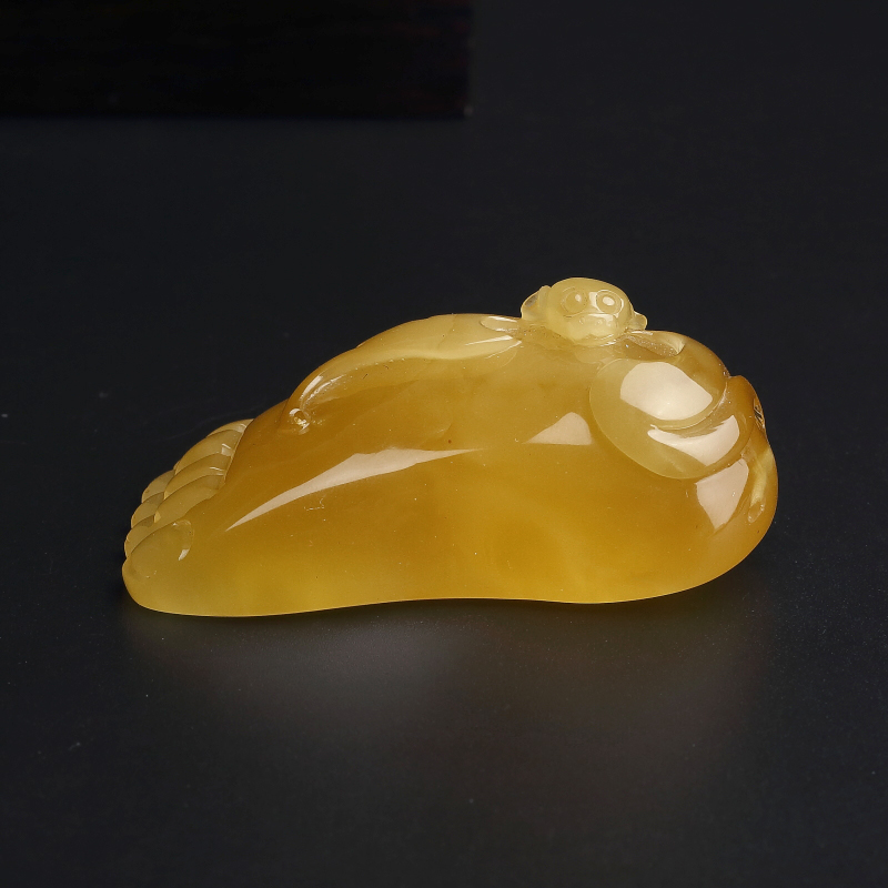 满蜜鸡油红富足蜜蜡吊坠 - 红掌柜