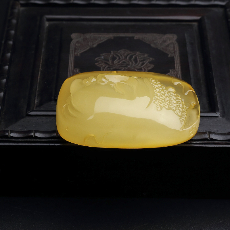 蜜蜡吊坠 - 红掌柜