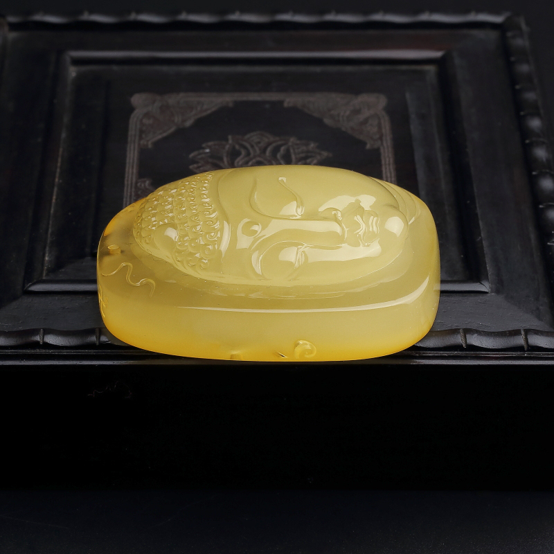 波罗的海天然柠檬黄蜜蜡吊坠 - 红掌柜