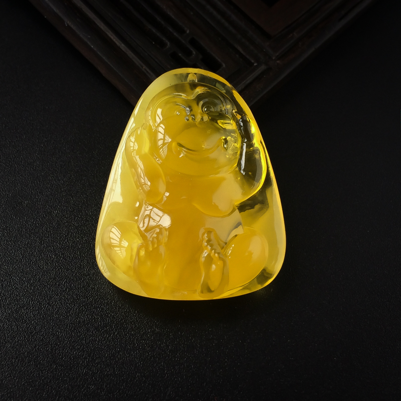 金包蜜三不猴之不听吊坠-红掌柜