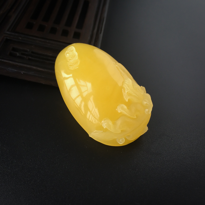 满蜜鸡油黄蜜蜡貔貅-红掌柜