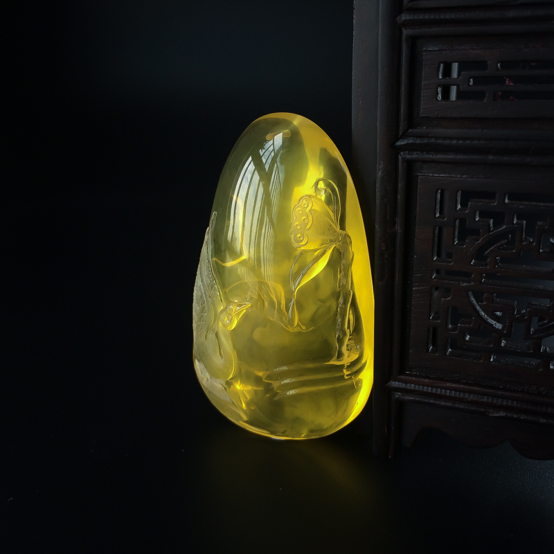 金珀吊坠-红掌柜