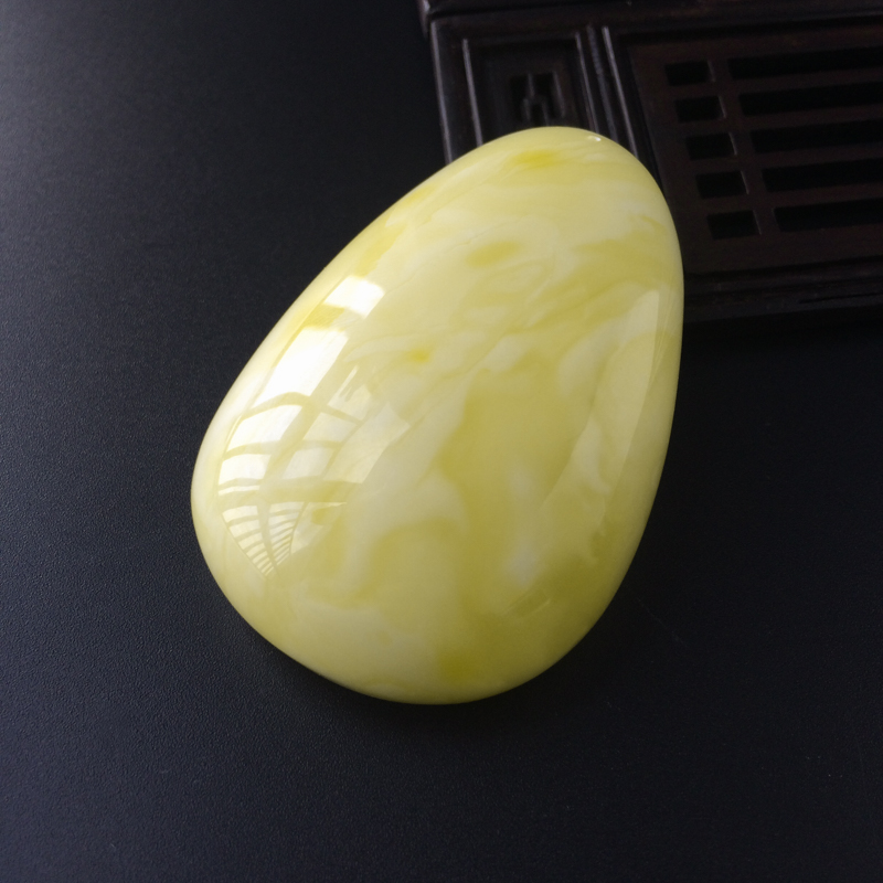 黄白蜜蜜蜡吊坠-红掌柜