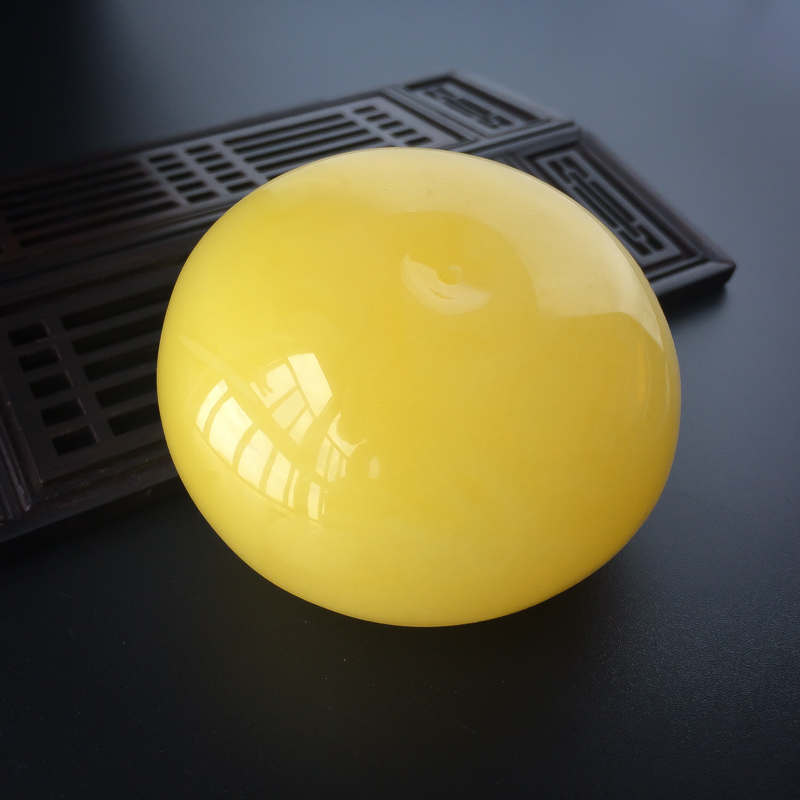 满蜜蜜蜡平安扣吊坠-红掌柜