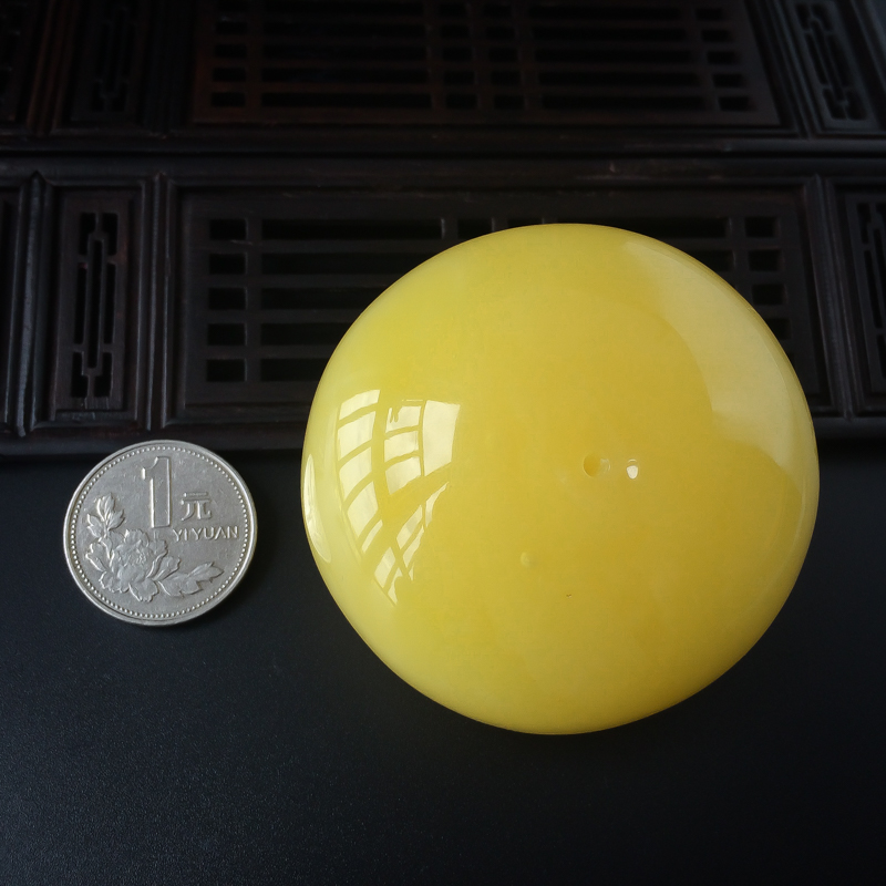 蜜蜡平安扣-红掌柜