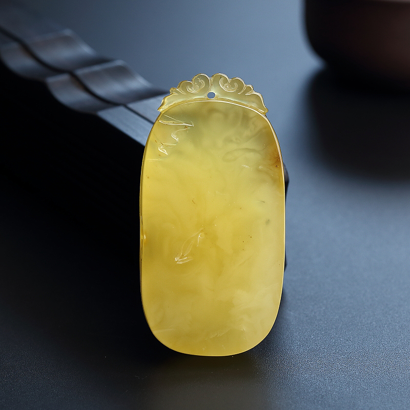 蜜蜡吊坠-红掌柜