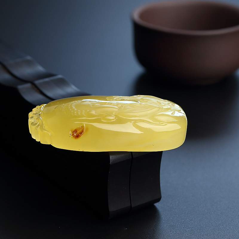 蜜蜡宝宝佛-红掌柜