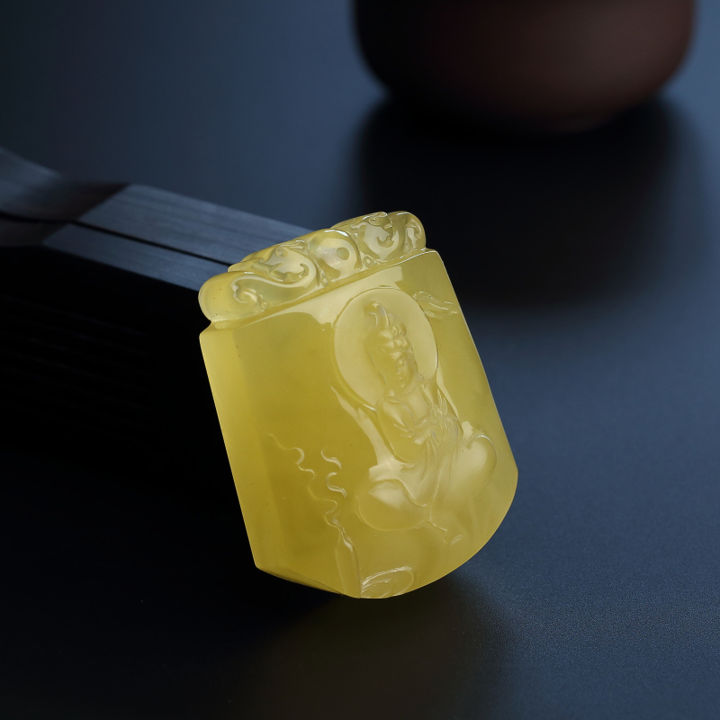 柠檬黄蜜蜡观音-红掌柜