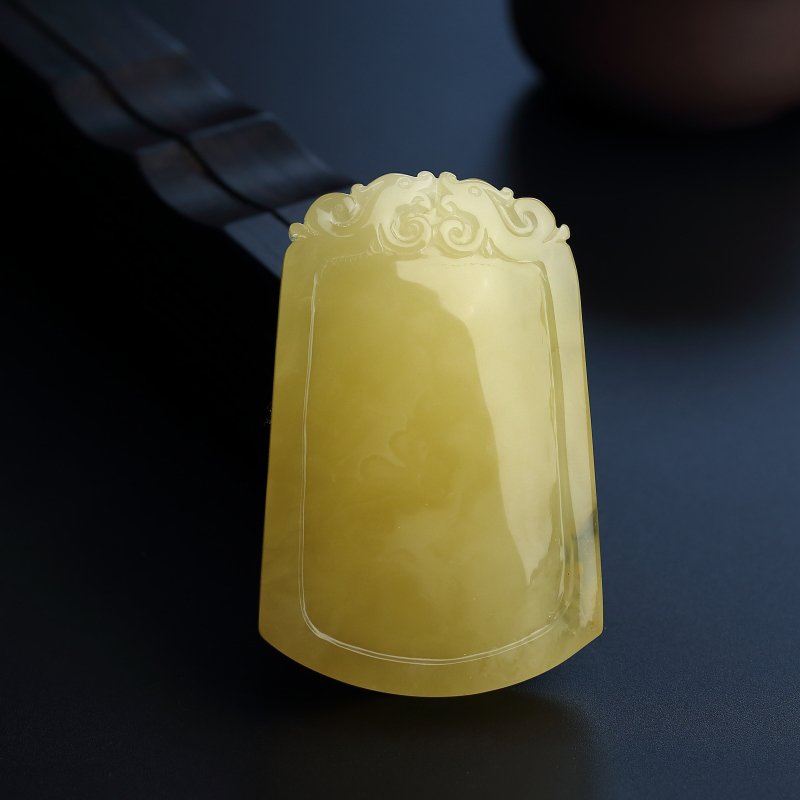 柠檬黄蜜蜡吊坠-红掌柜