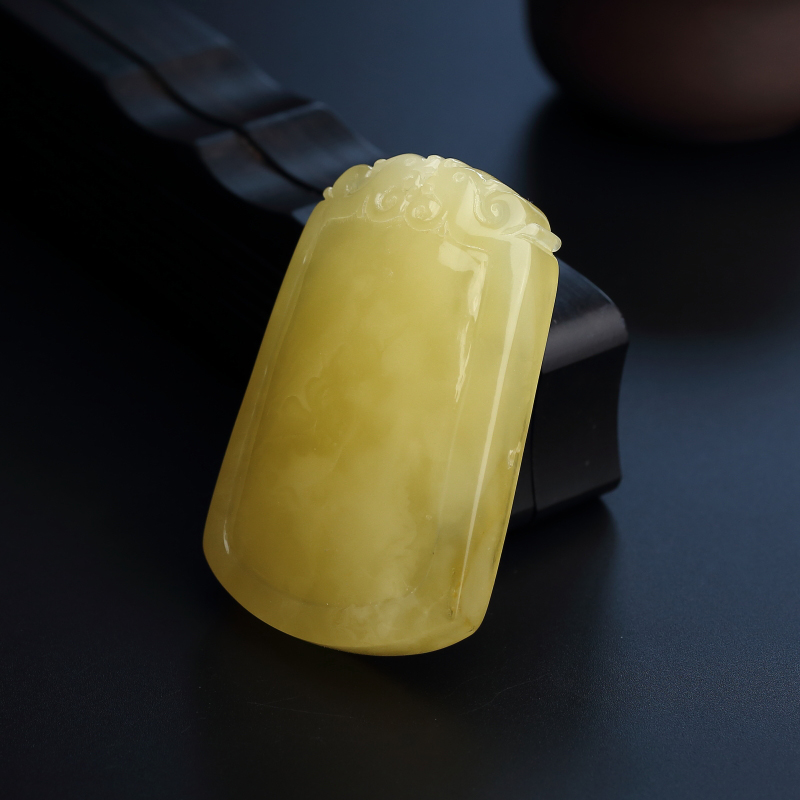 蜜蜡仿古牌-红掌柜