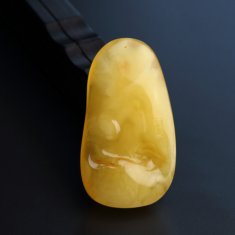 蜜蜡挂件-红掌柜