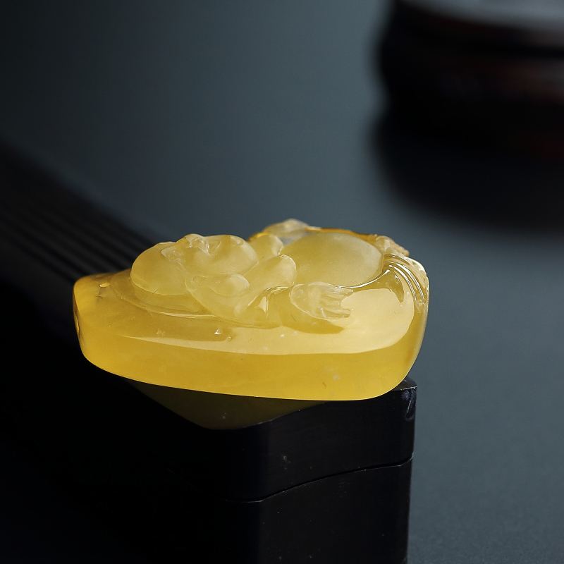 天然蜜蜡挂件-红掌柜