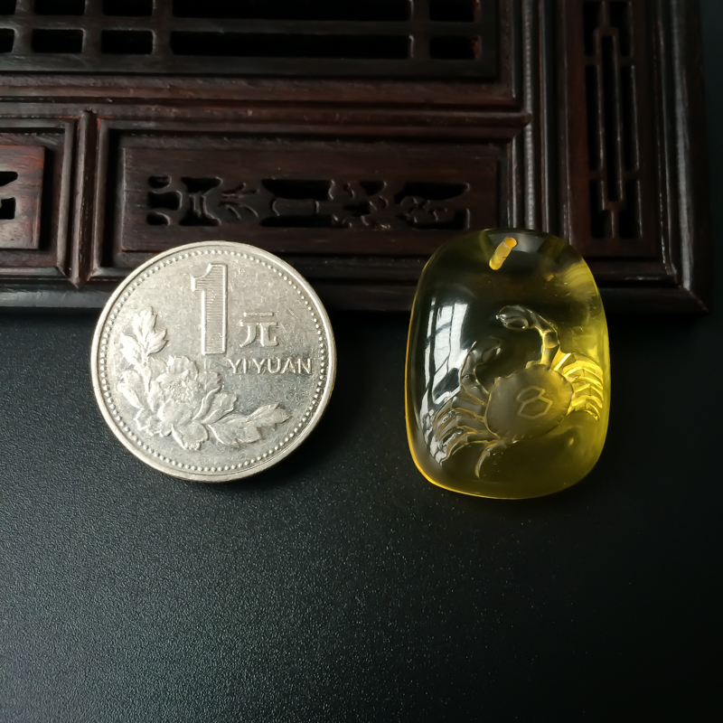 金珀挂件-红掌柜