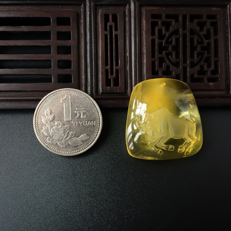 蜜蜡挂坠-红掌柜