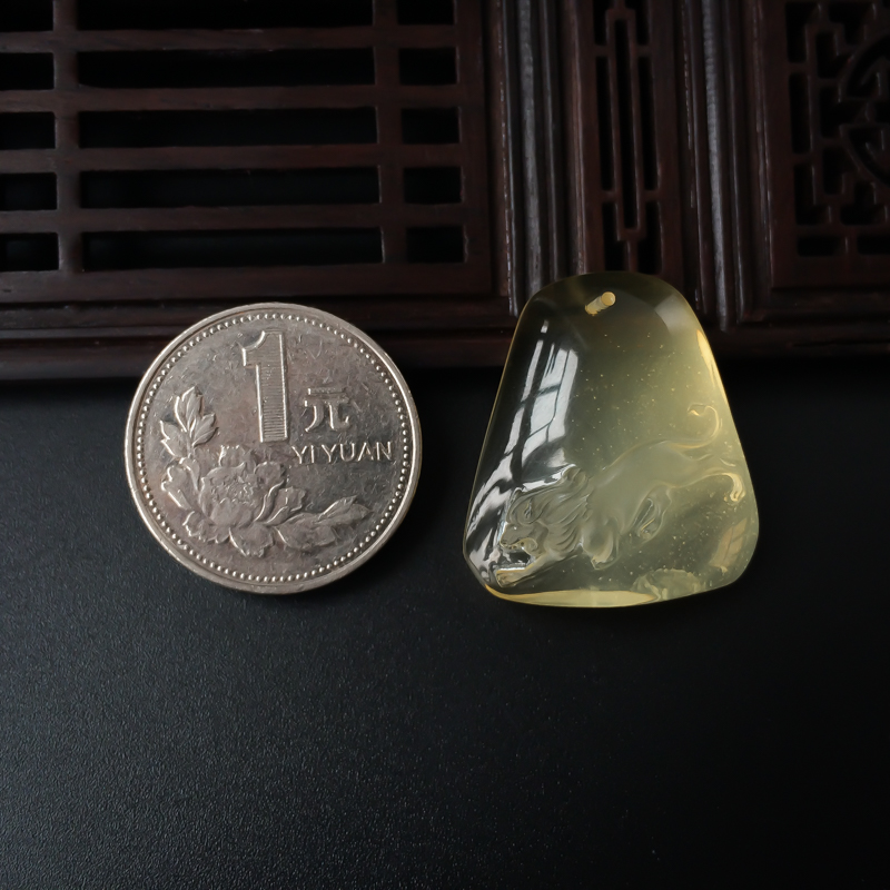 蜜蜡挂坠-红掌柜