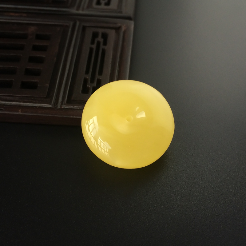 蜜蜡平安扣-红掌柜