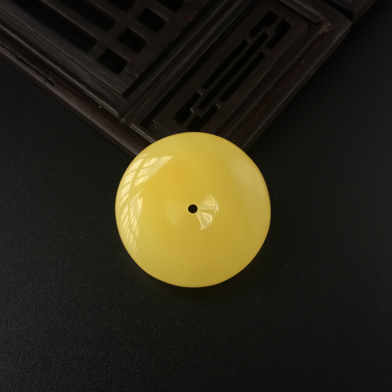 蜜蜡平安扣-红掌柜