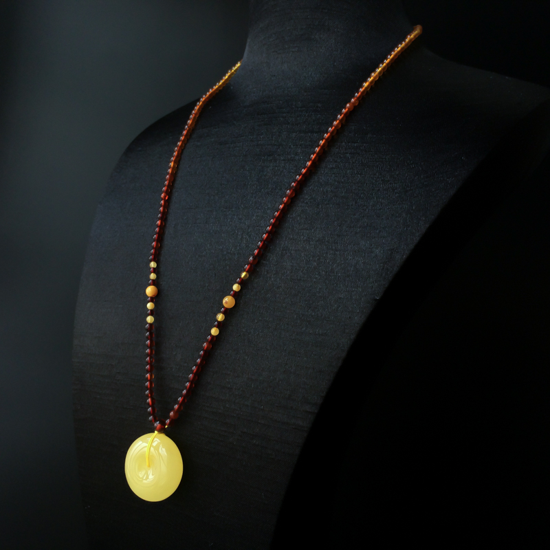 蜜蜡吊坠-红掌柜