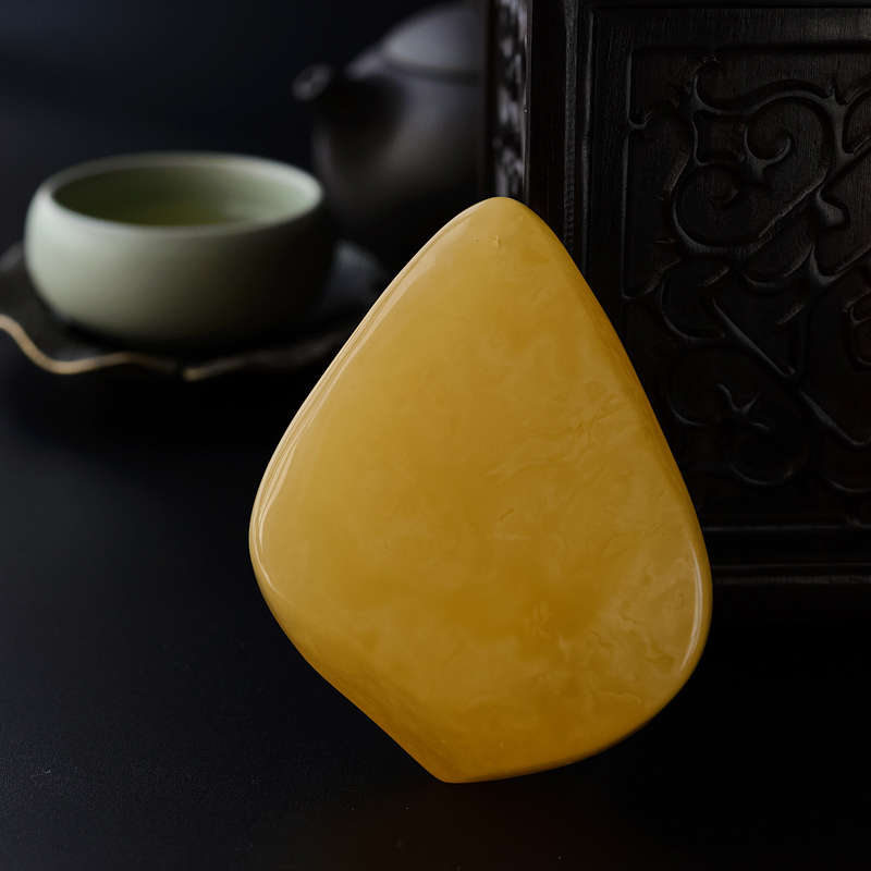 鸡油红蜜蜡盘龙-红掌柜