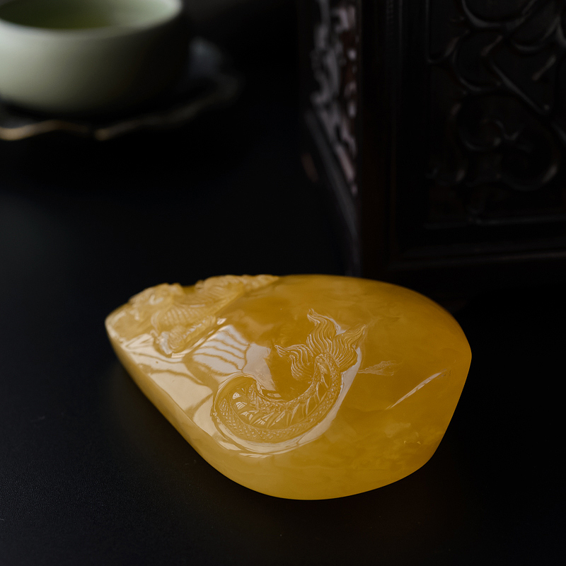 蜜蜡吊坠-红掌柜