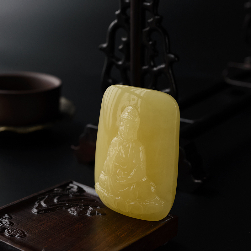 蜜蜡吊坠-红掌柜