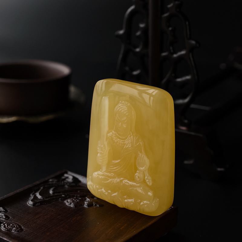 蜜蜡吊坠-红掌柜