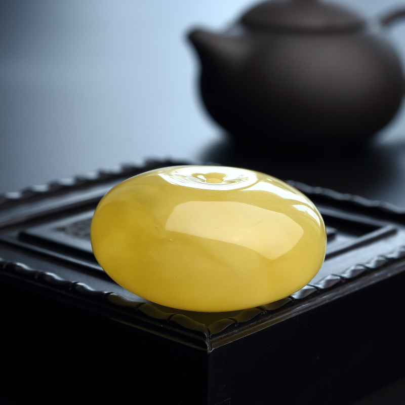 蜜蜡平安扣-红掌柜