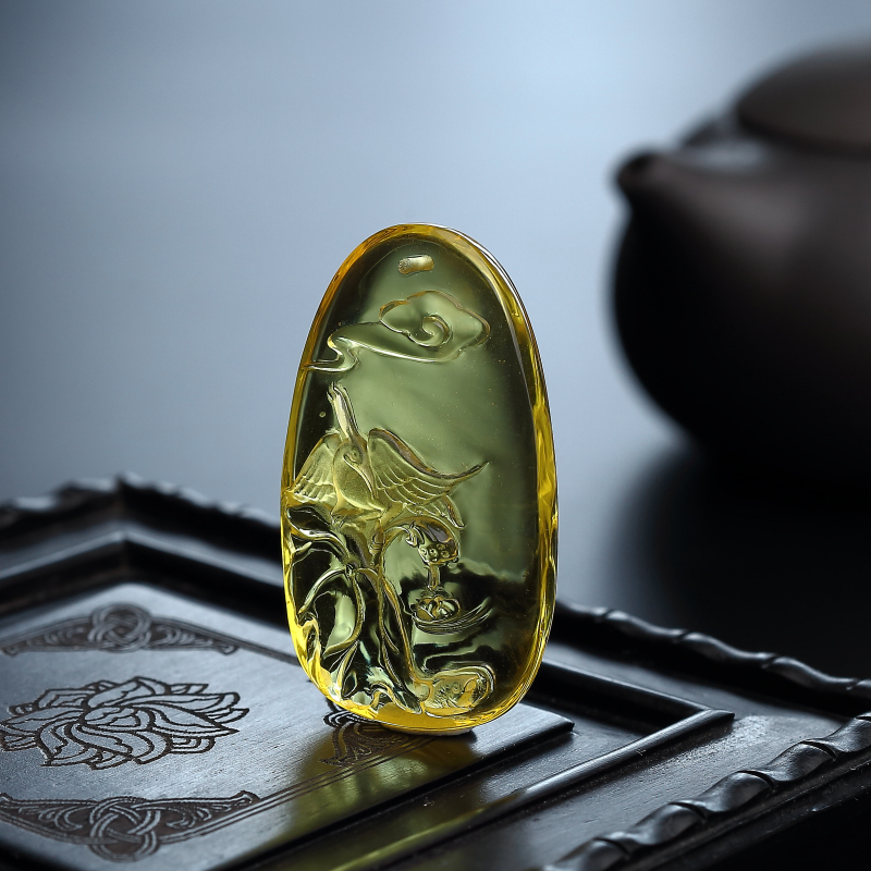 金珀吊坠-红掌柜