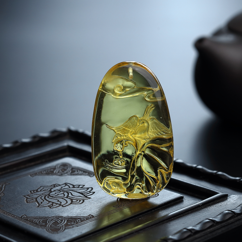 金珀挂件-红掌柜