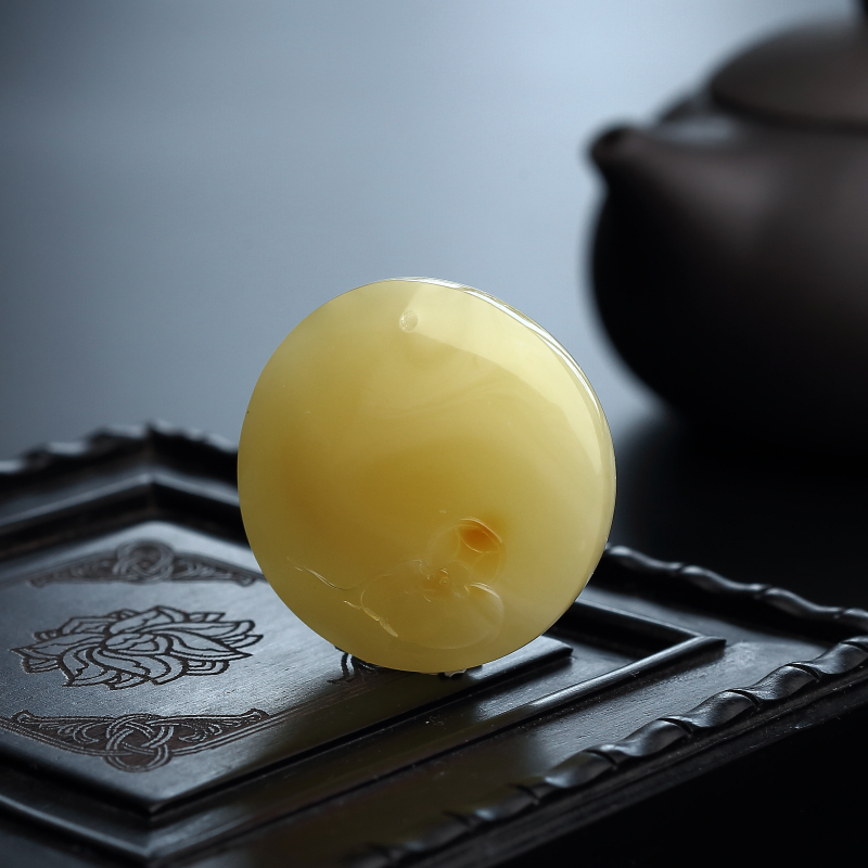 柠檬黄蜜蜡福在眼前-红掌柜