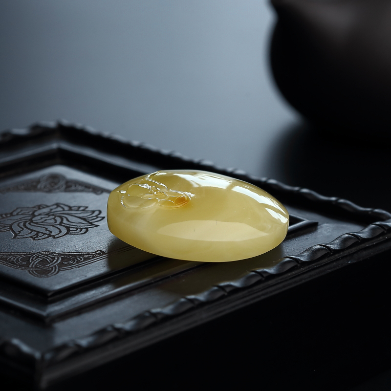 蜜蜡吊坠-红掌柜