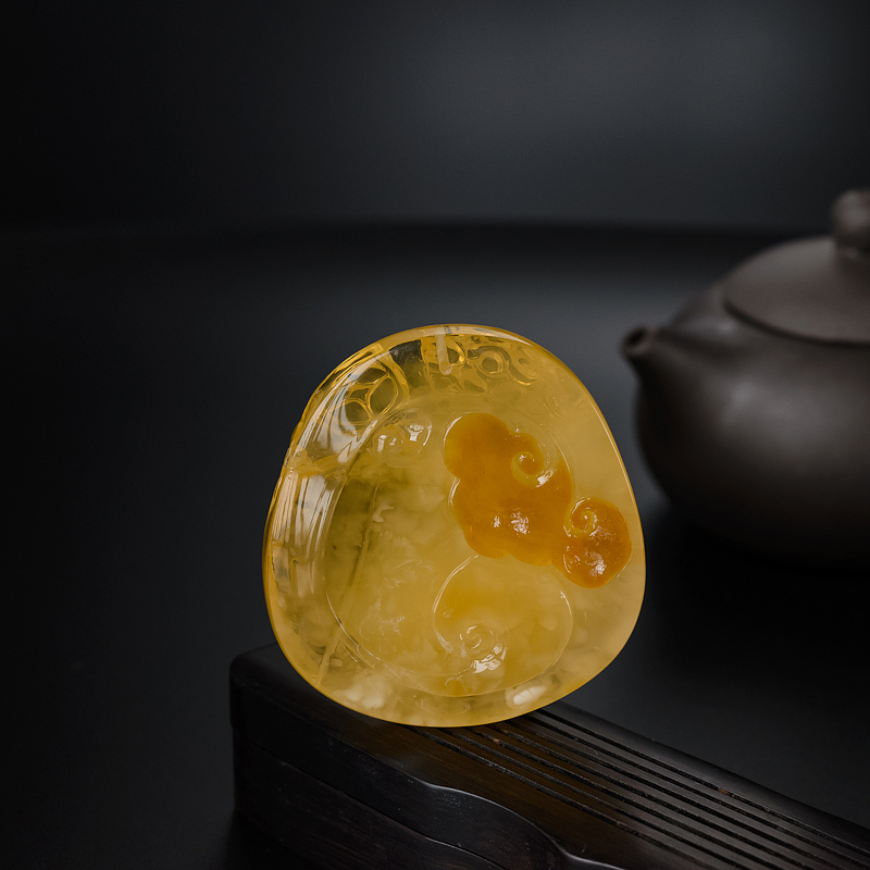 波罗的海天然蜜蜡貔貅吊坠-红掌柜