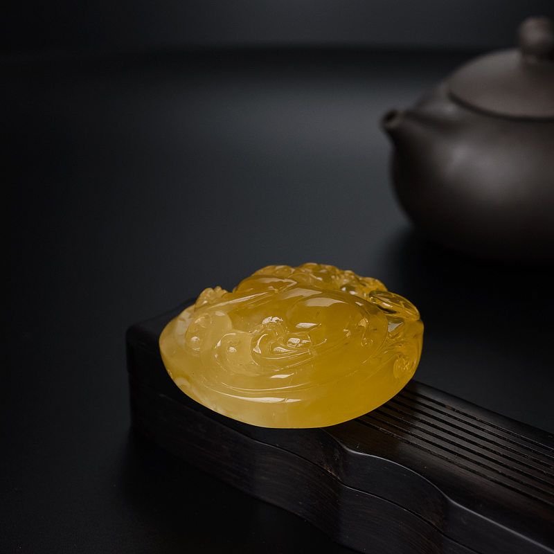 金绞蜜蜜蜡貔貅吊坠-红掌柜
