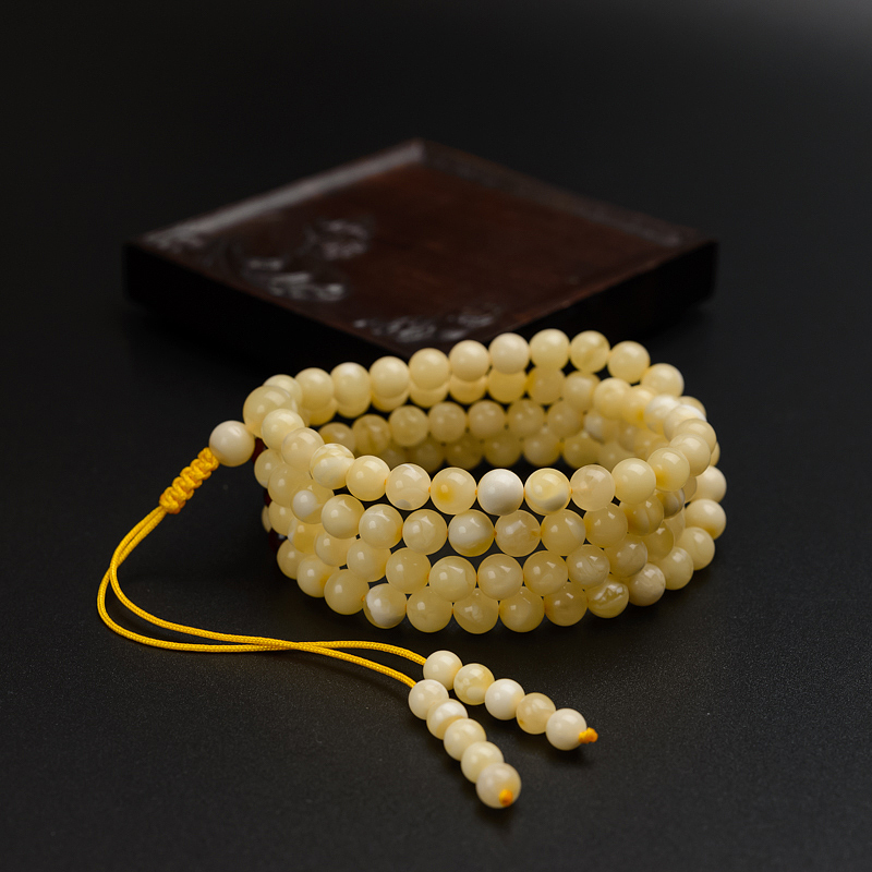 波罗的海白花蜜佛珠 - 红掌柜
