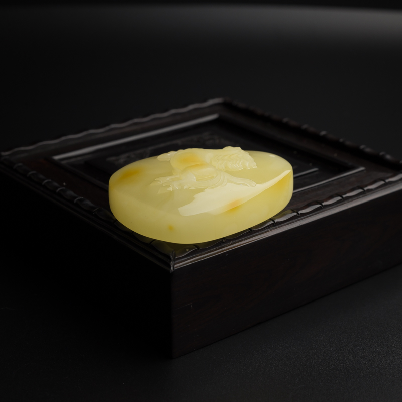 蜜蜡吊坠-红掌柜