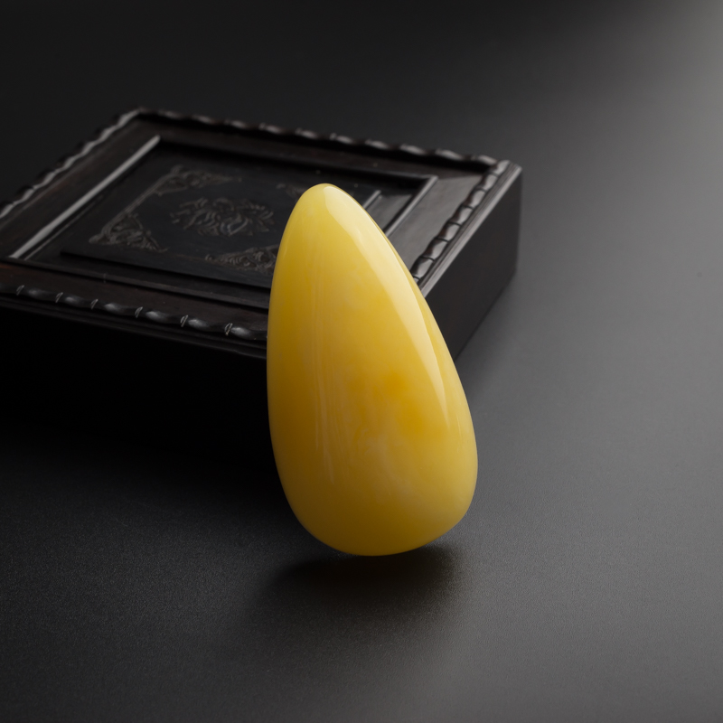 鸡油黄蜜蜡水滴吊坠-红掌柜