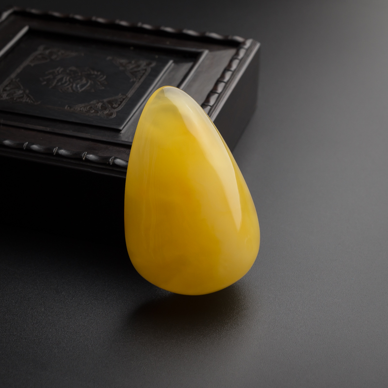 鸡油黄蜜蜡水滴吊坠-红掌柜