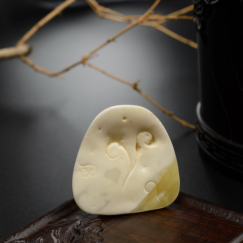 波罗的海天然蜜蜡鱼牌吊坠-红掌柜