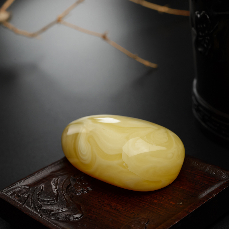 波罗的海天然满蜜白花蜜蜜蜡吊坠-红掌柜