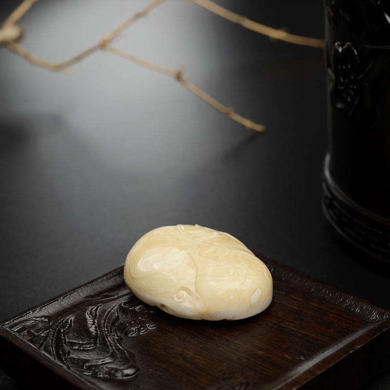 波罗的海天然满蜜白蜜蜜蜡吊坠-红掌柜