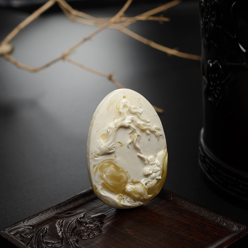 波罗的海蜜蜡牧童吊坠-红掌柜