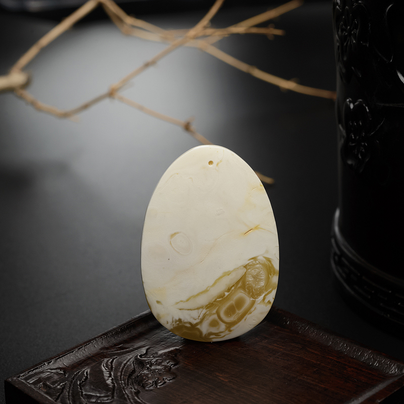 波罗的海白蜜蜜蜡吊坠-红掌柜