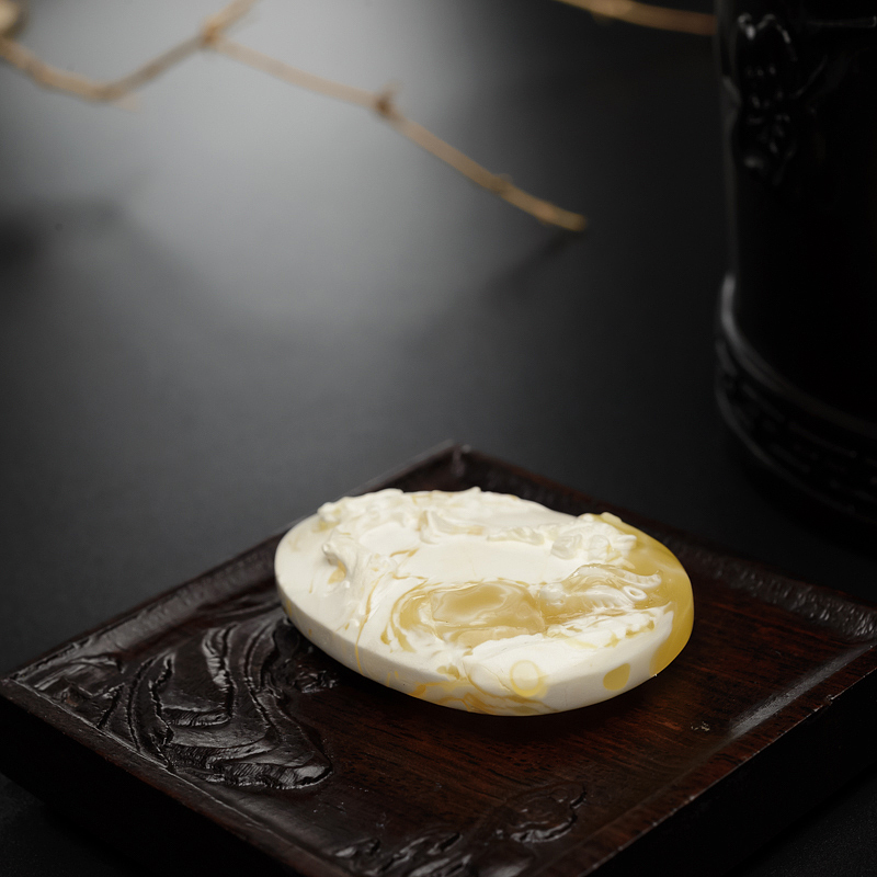 蜜蜡牧童吊坠-红掌柜