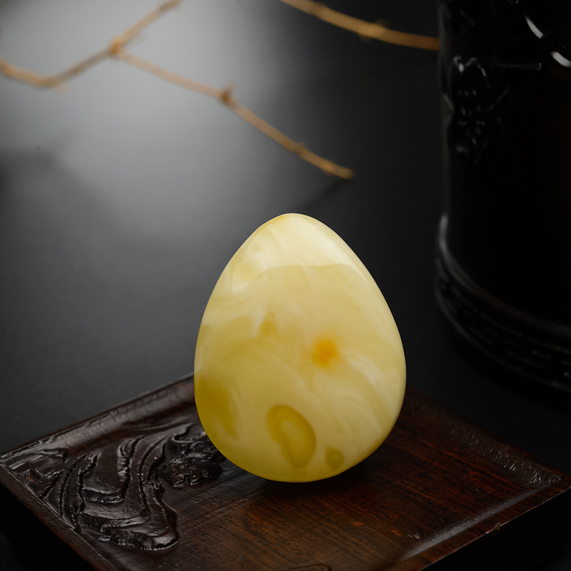 波罗的海天然蜜蜡随形吊坠-红掌柜