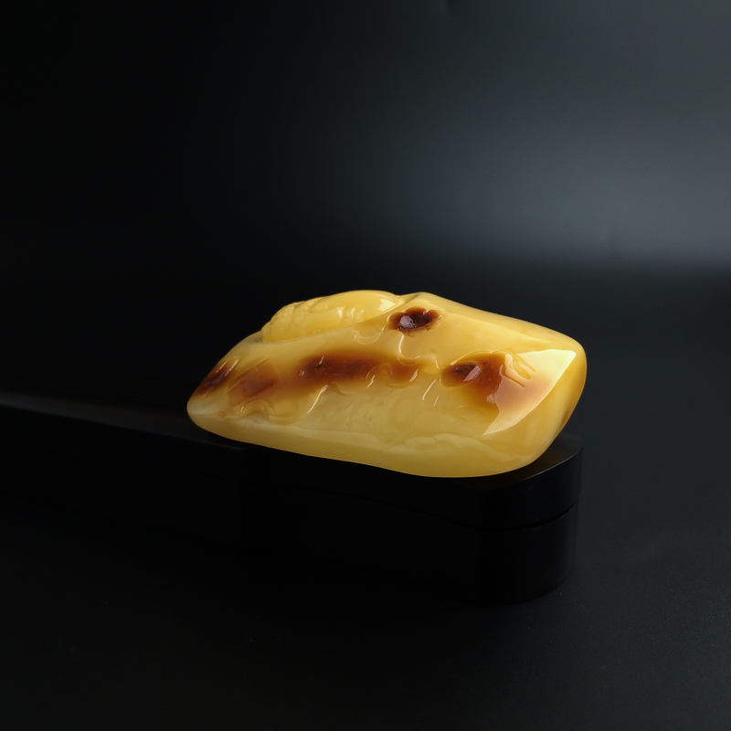 波罗的海天然满蜜蜜蜡大佛吊坠-红掌柜