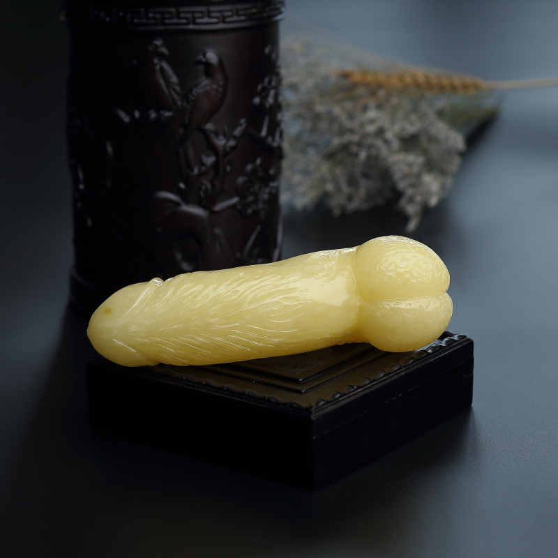 满蜜柠檬黄生命之根摆件-红掌柜